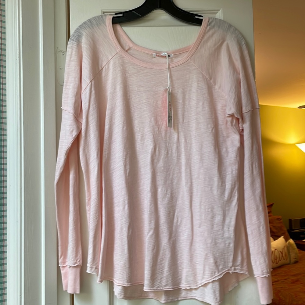 Sundry long sleeve tee in peach color size 1